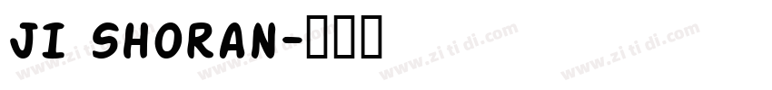 JI Shoran字体转换